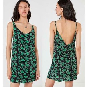 Urban Outfitters Zoe Leaf Print Dress